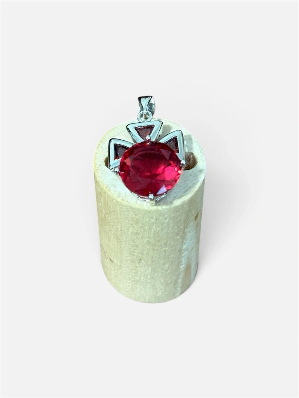 925 Red Crystal Pendant for Women